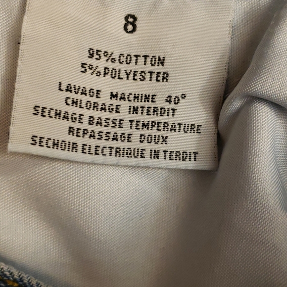 Mid Rise Frayed Hem Denim Booty Shorts SZ 4i - Picture 14 of 14